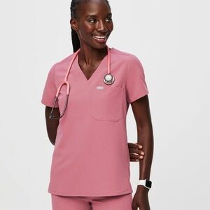 Figs, Catarina Scrub Top, Quartz, PO# 3326, Small